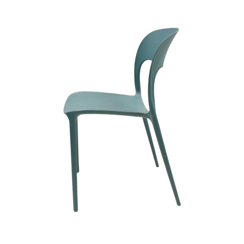 SILLA PLASTICO APILABLE DECO NUREMBERG AZUL ESCANDINAVIA - 6