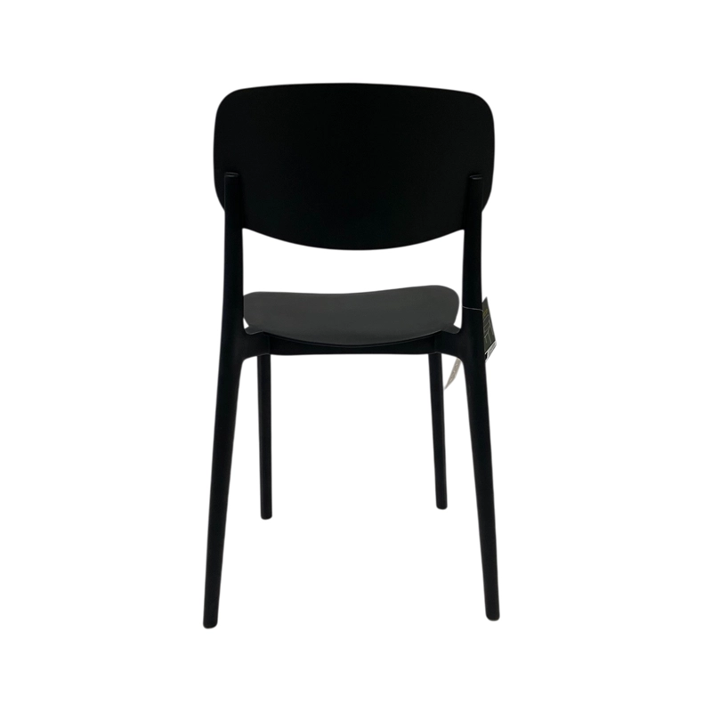 SILLA PLASTICO APILABLE DECO ESTOCOLMO NEGRO ESCANDINAVIA - 3