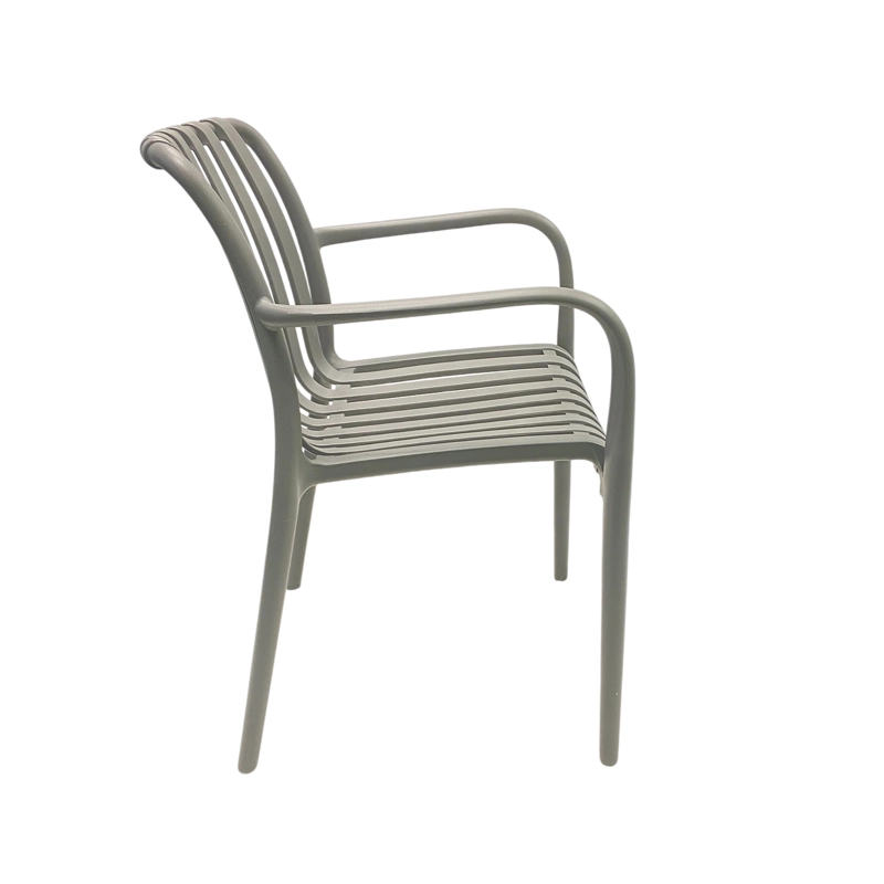 SILLA PLASTICO APILABLE DECO BONN GRIS ESCANDINAVIA - 2