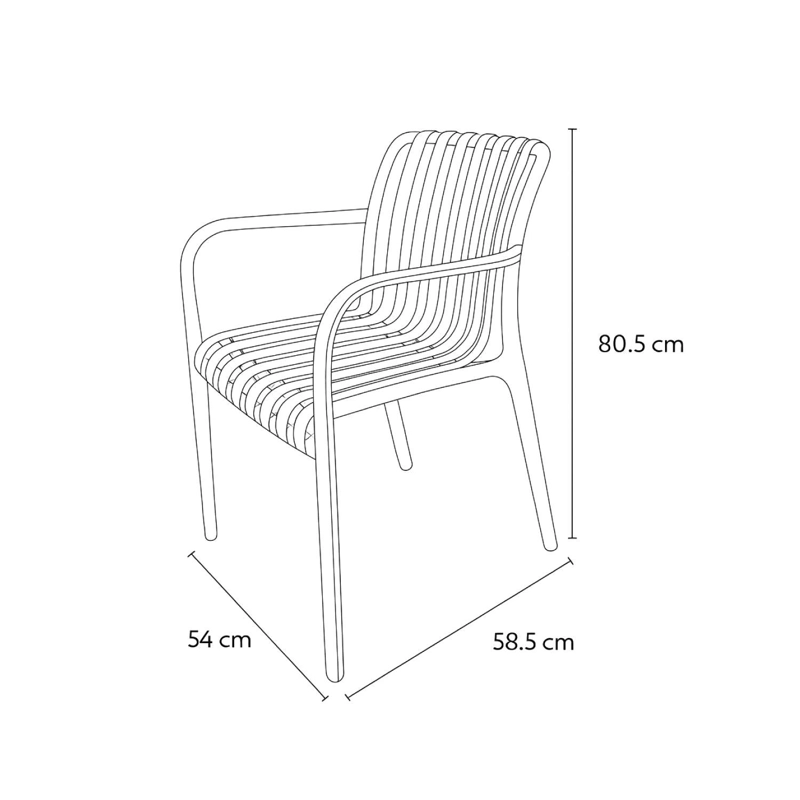 SILLA PLASTICO APILABLE DECO BONN GRIS ESCANDINAVIA - 4