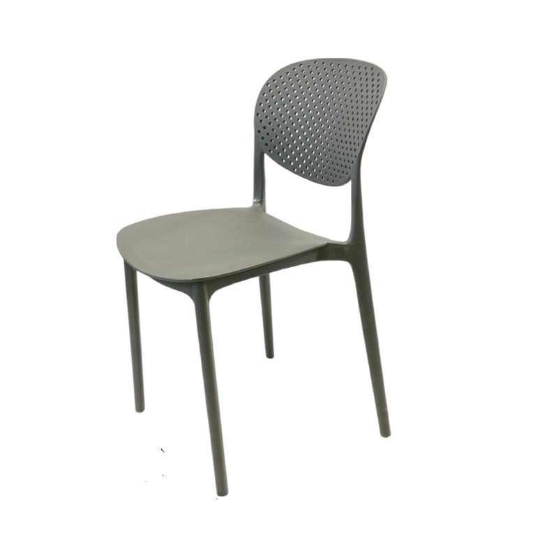 SILLA PLASTICO APILABLE DECO HAMBURG GRIS ESCANDINAVIA