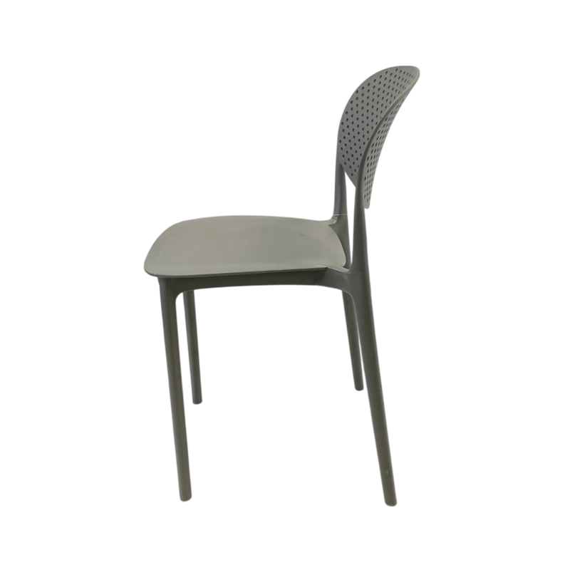SILLA PLASTICO APILABLE DECO HAMBURG GRIS ESCANDINAVIA - 6