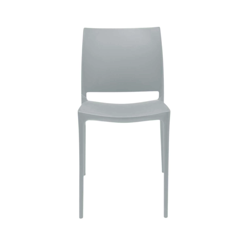 SILLA PLASTICO APILABLE DECO DRESDEN GRIS ESCANDINAVIA - 1