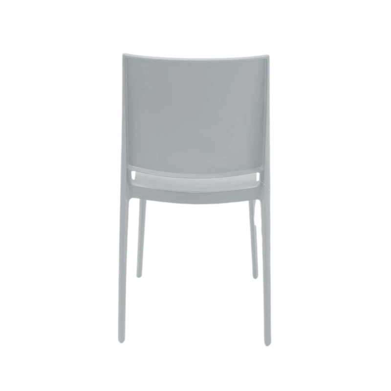 SILLA PLASTICO APILABLE DECO DRESDEN GRIS ESCANDINAVIA - 5