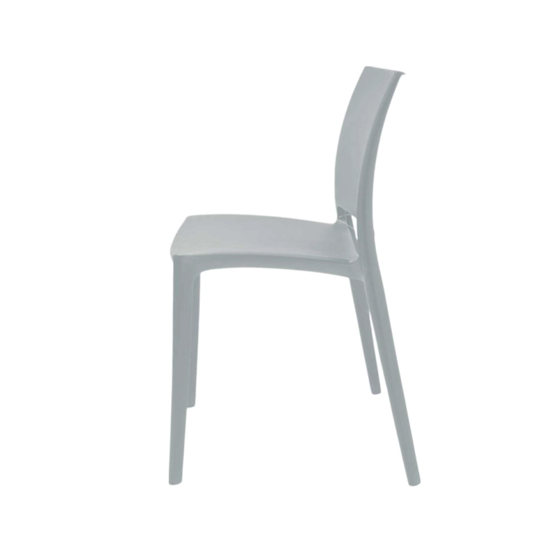 SILLA PLASTICO APILABLE DECO DRESDEN GRIS ESCANDINAVIA - 6