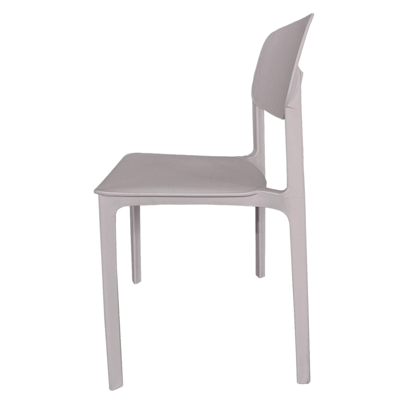 SILLA PLASTICO APILABLE DECO ESTOCOLMO GRIS ESCANDINAVIA - 6