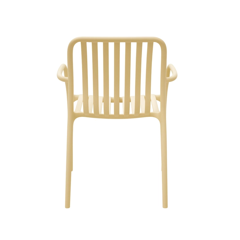 SILLA PLASTICO APILABLE DECO BONN BEIGE ESCANDINAVIA - 6