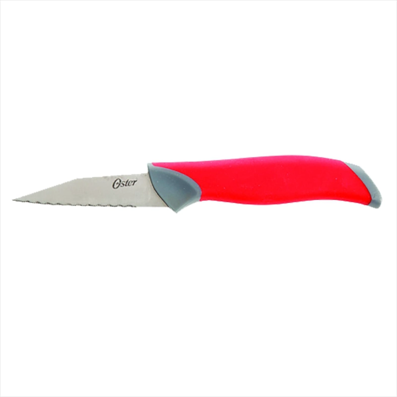 OSTER SET DE CUCHILLOS LINDBERGH ACERO 14 PIEZAS INOX ROJO - 4