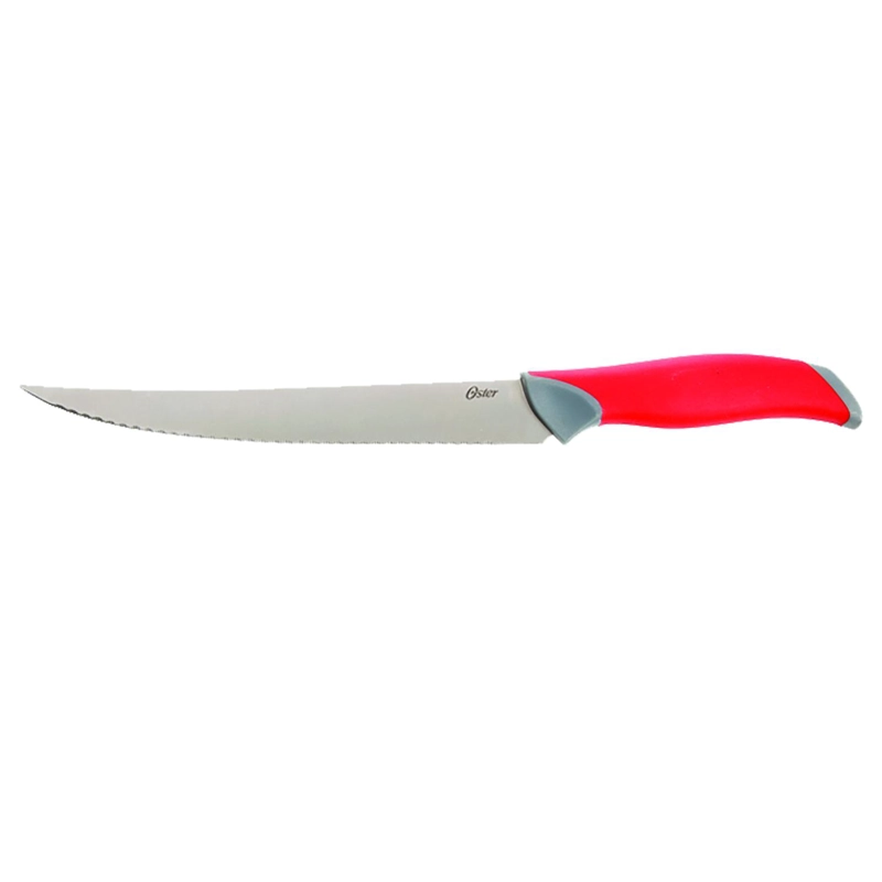 OSTER SET DE CUCHILLOS LINDBERGH ACERO 14 PIEZAS INOX ROJO - 8
