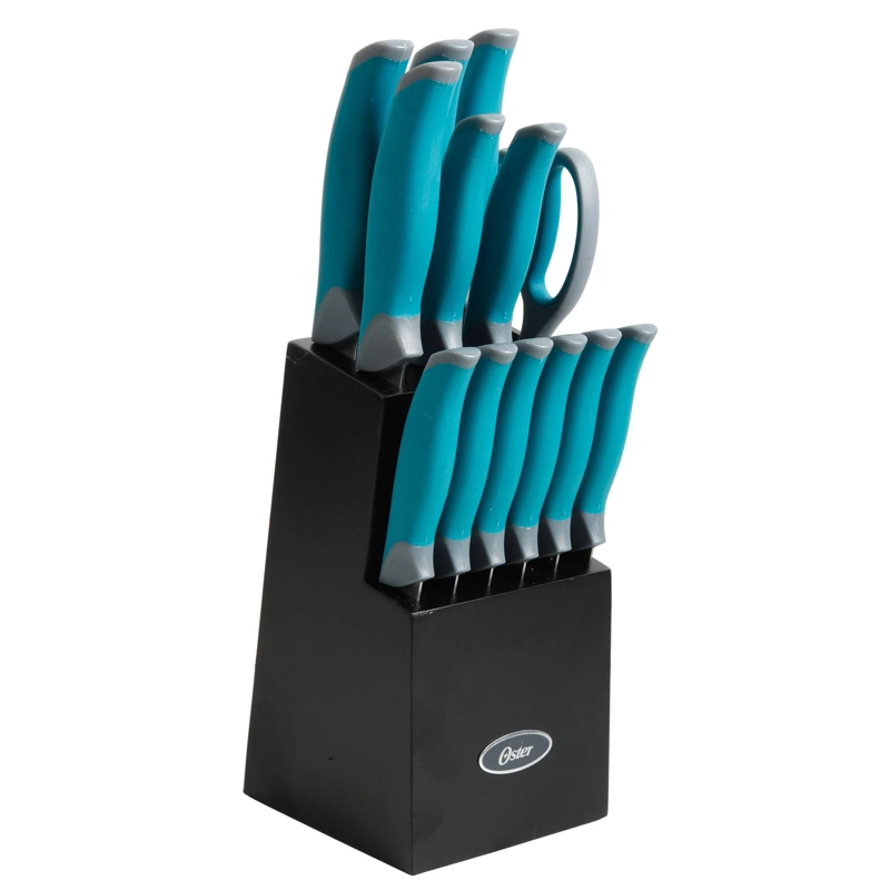 OSTER SET DE CUCHILLOS LINDBERGH ACERO 14 PIEZAS INOX AZUL - 1