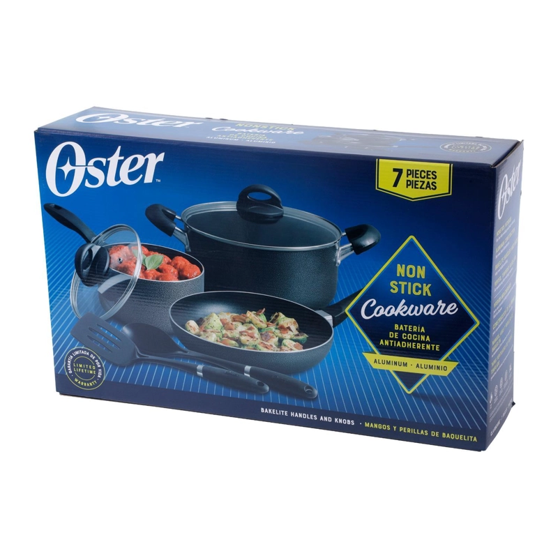 OSTER BATERIA DE COCINA ALUMINIO CLAIRBONE 7 PIEZAS - 8