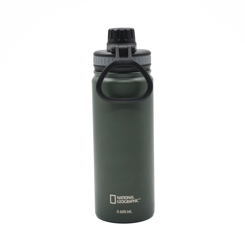 BOTELLA METALICA TE RMICA INSULADA 600ML VERDE NAT GEO - 3