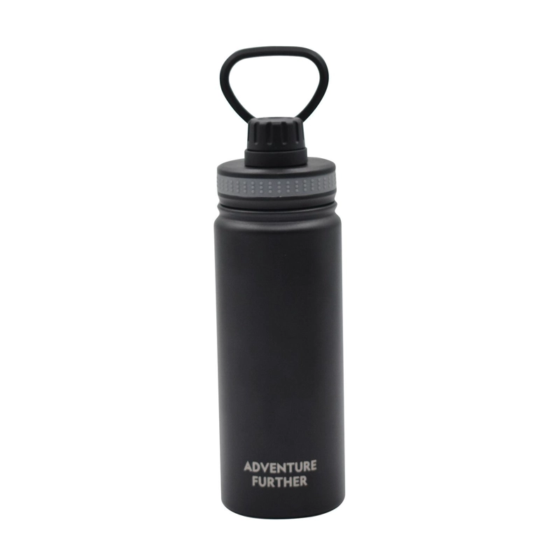 BOTELLA METALICA TE RMICA INSULADA 600ML NEGRO NAT GEO - 3