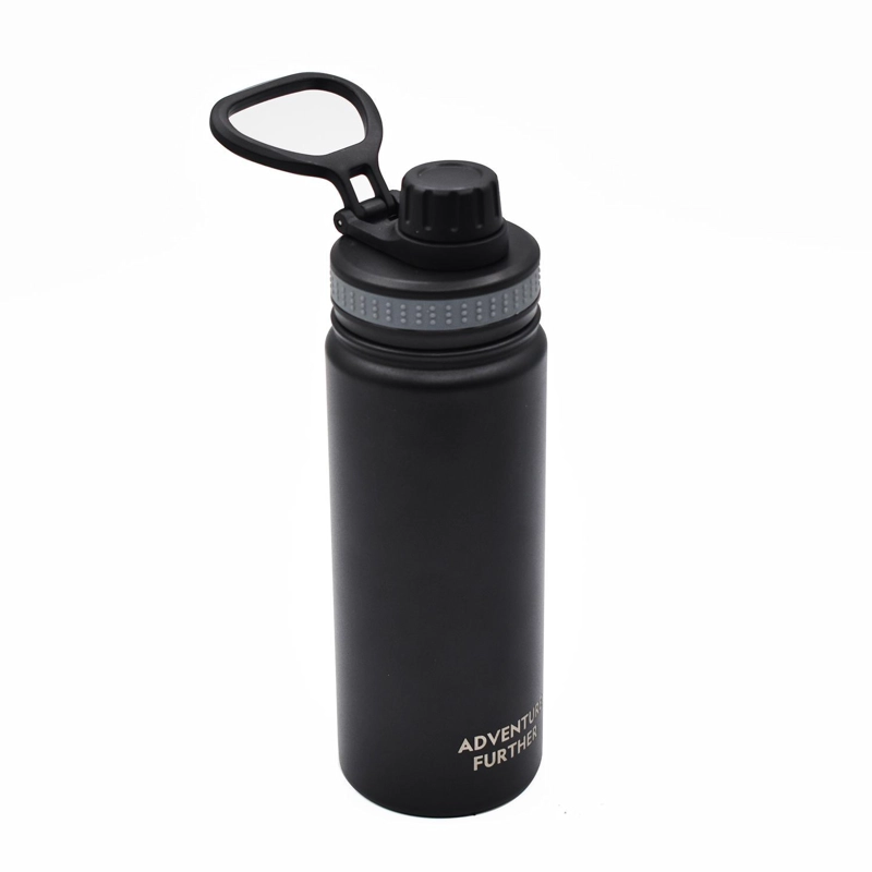 BOTELLA METALICA TE RMICA INSULADA 600ML NEGRO NAT GEO - 4
