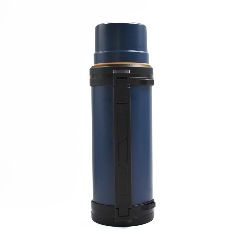 TERMO AGUA ACERO INOX MANGO MOVIBLE TAPA STOPPER 1.8L AZUL - 5