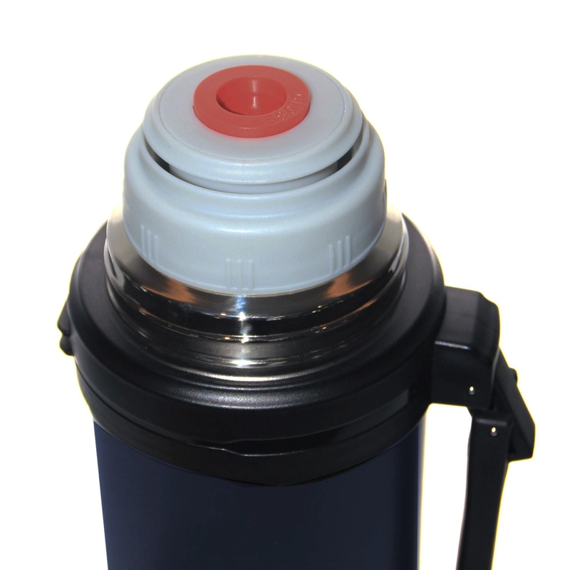 TERMO AGUA ACERO INOX MANGO MOVIBLE TAPA STOPPER 1.8L AZUL - 6