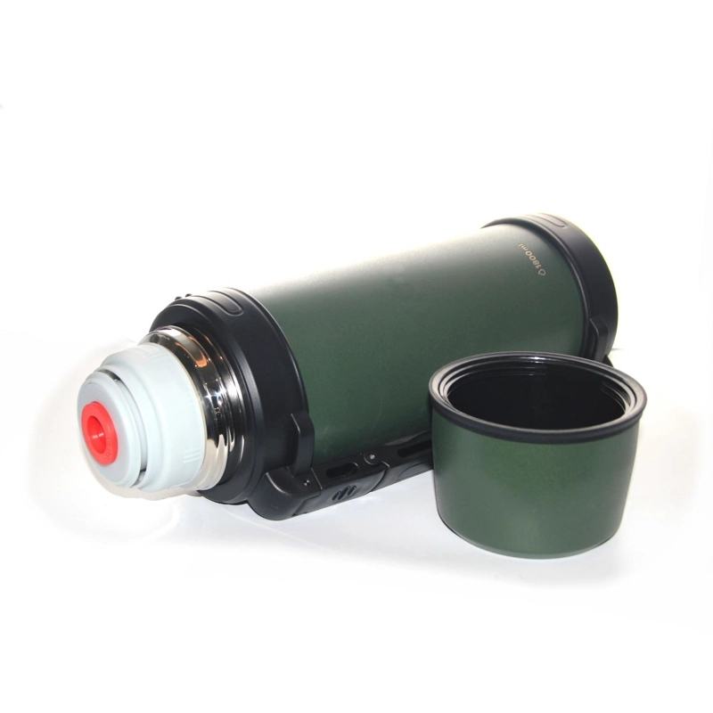 TERMO AGUA ACERO INOX MANGO MOVIBLE TAPA STOPPER 1.8L VERDE - 3