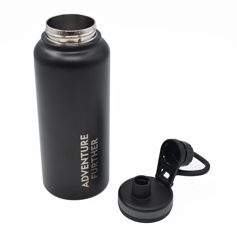BOTELLA METALICA TE RMICA INSULADA 1LT NEGRO NAT GEO - 6