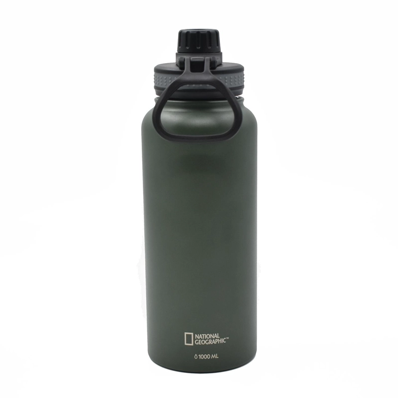 BOTELLA METALICA TE RMICA INSULADA 1LT VERDE NAT GEO - 3