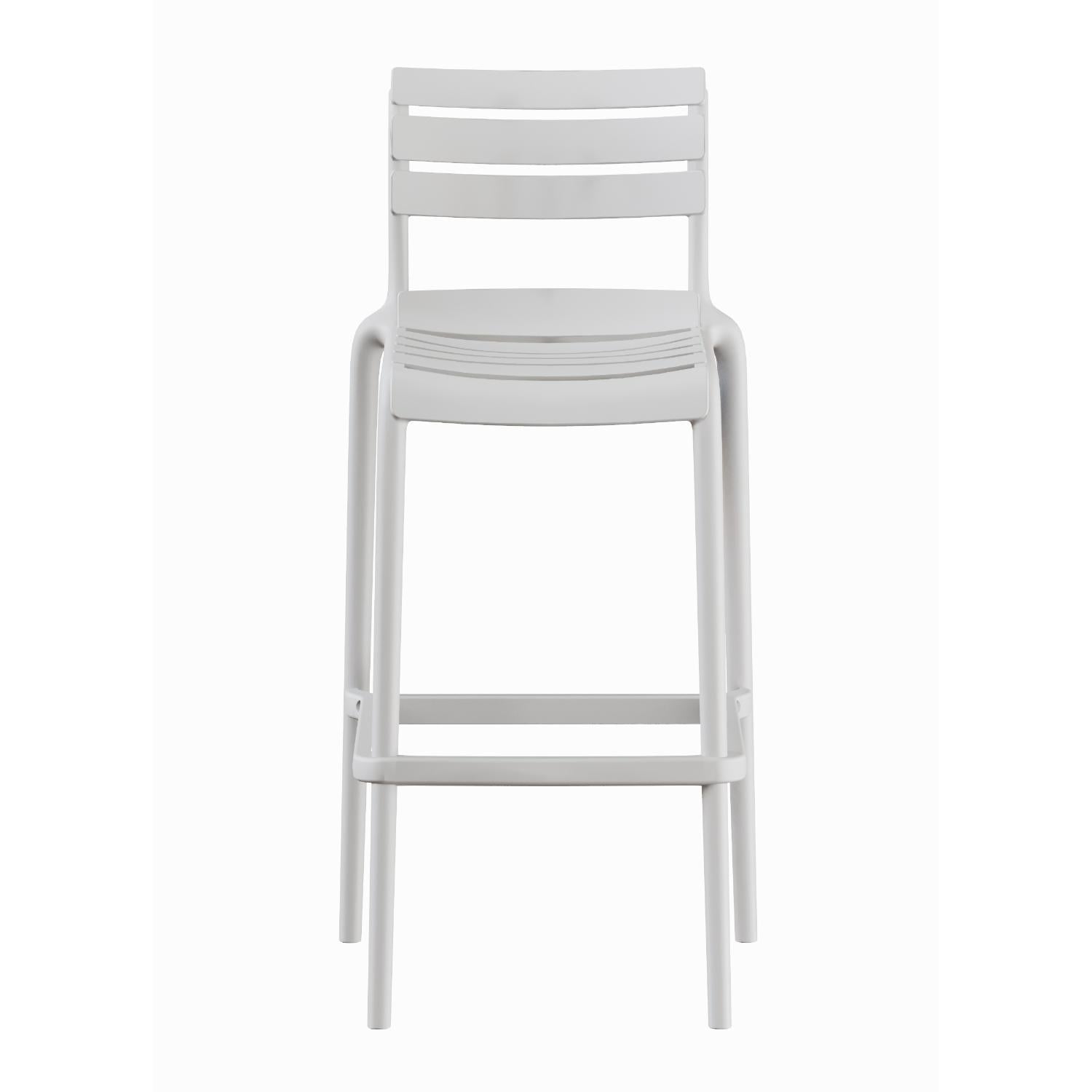 PISO TABURETE SILLA ALTA BAR COCINA GALT 65CM BLANCO - 4