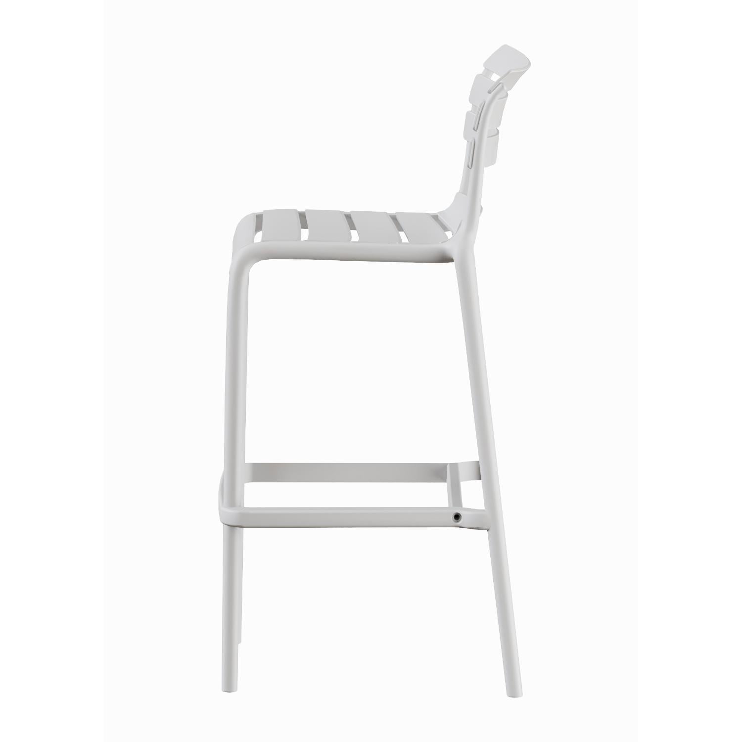 PISO TABURETE SILLA ALTA BAR COCINA GALT 65CM BLANCO - 5