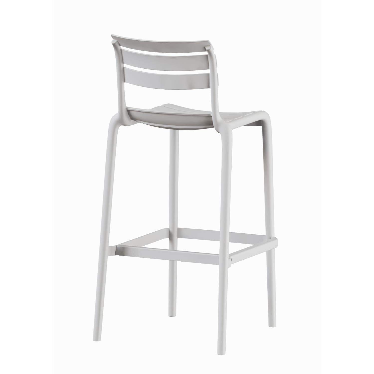 PISO TABURETE SILLA ALTA BAR COCINA GALT 65CM BLANCO - 6
