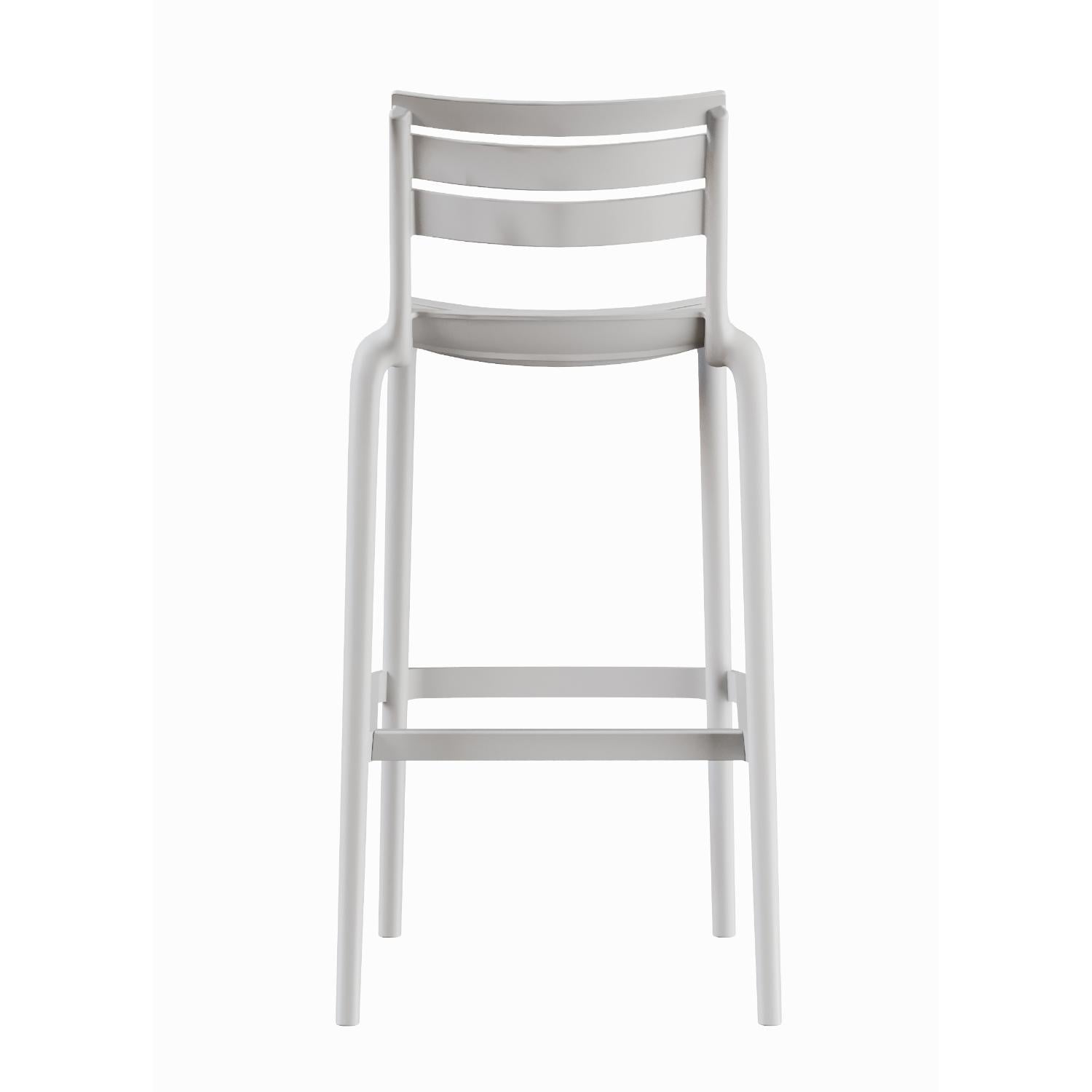 PISO TABURETE SILLA ALTA BAR COCINA GALT 65CM BLANCO - 7