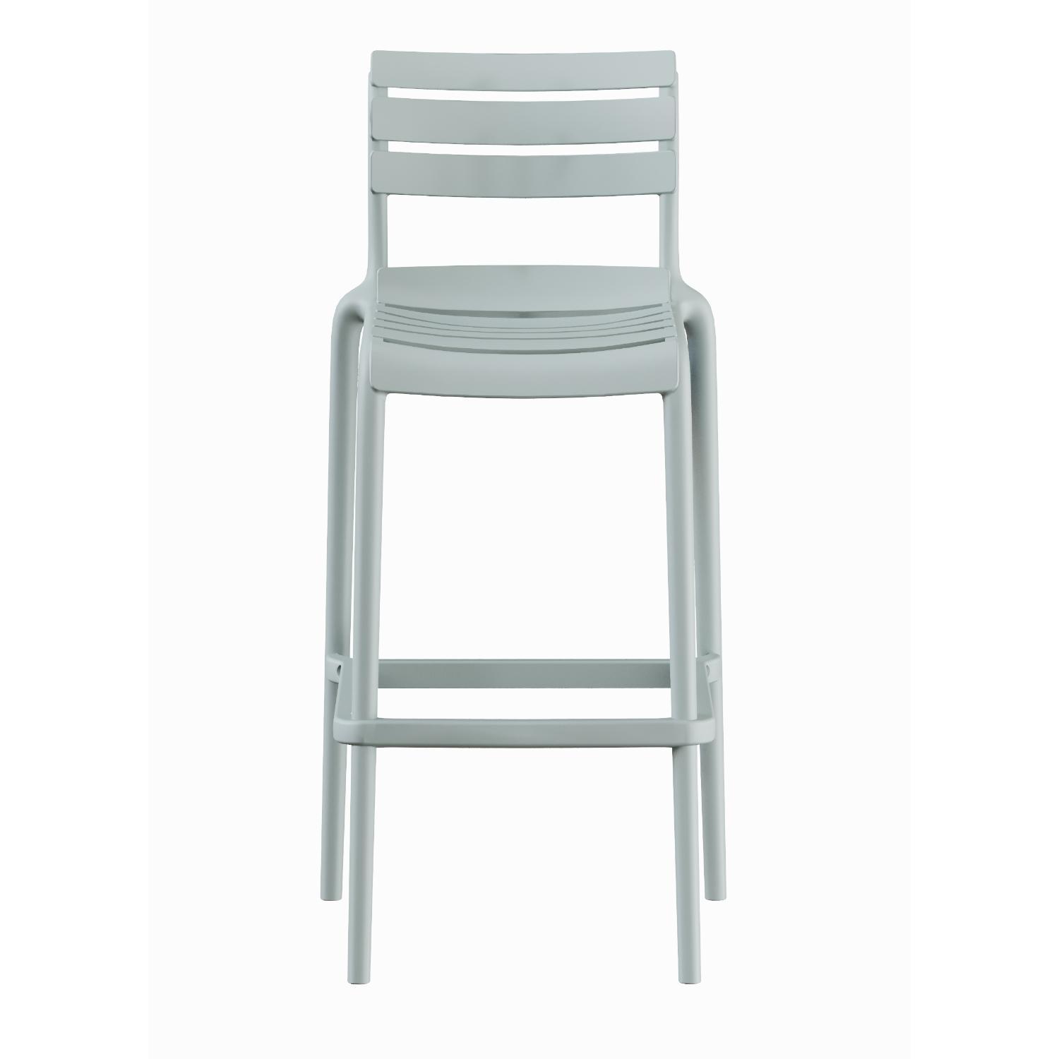 PISO TABURETE SILLA ALTA BAR COCINA GALT 65CM GRIS CLARO - 3