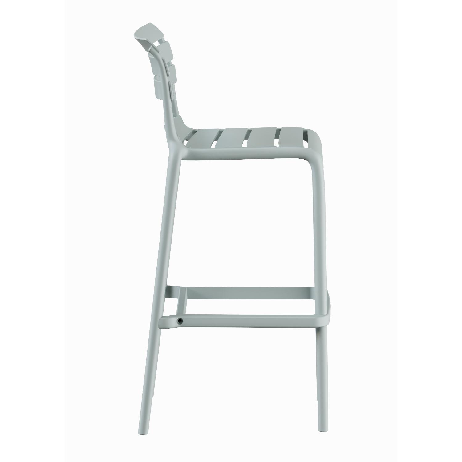PISO TABURETE SILLA ALTA BAR COCINA GALT 65CM GRIS CLARO - 4