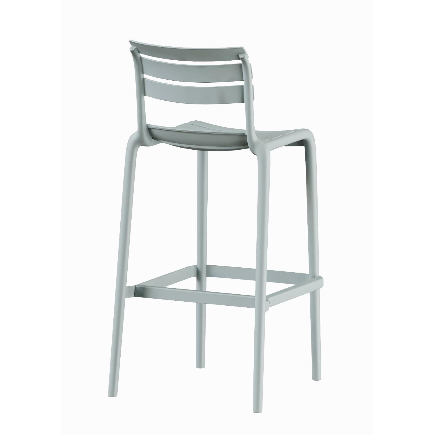 PISO TABURETE SILLA ALTA BAR COCINA GALT 65CM GRIS CLARO - 5
