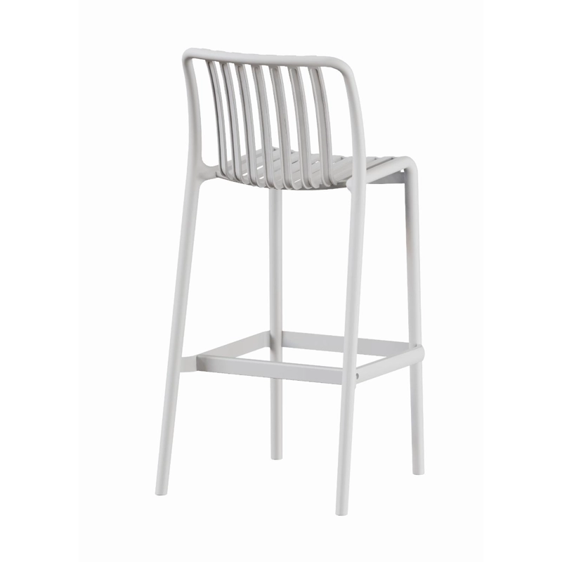 PISO TABURETE SILLA ALTA BAR COCINA MAGNUS 65CM BLANCO - 6