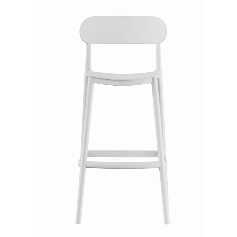 PISO TABURETE SILLA ALTA BAR COCINA NILS 75CM BLANCA - 4