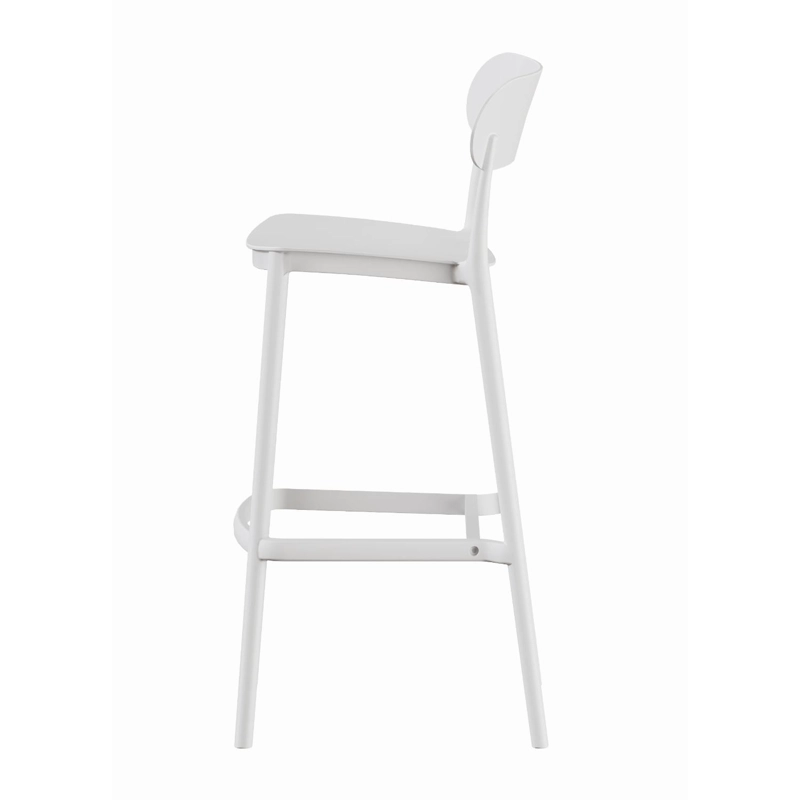 PISO TABURETE SILLA ALTA BAR COCINA NILS 75CM BLANCA - 5