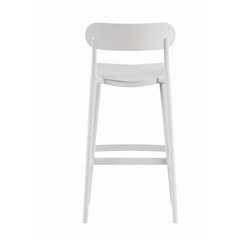 PISO TABURETE SILLA ALTA BAR COCINA NILS 75CM BLANCA - 7