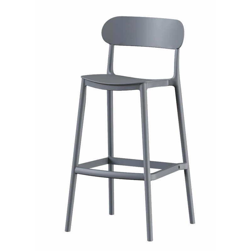 PISO TABURETE SILLA ALTA BAR COCINA NILS 75CM GRIS OSCURO - 1