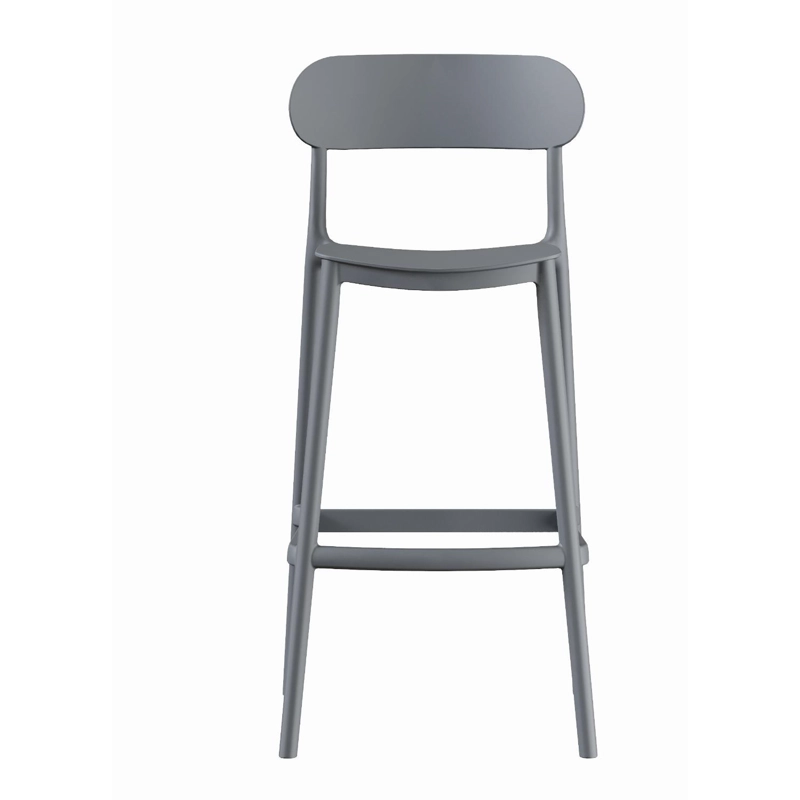 PISO TABURETE SILLA ALTA BAR COCINA NILS 75CM GRIS OSCURO - 4