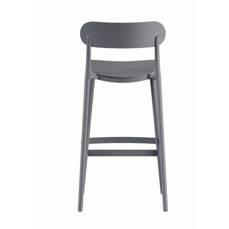 PISO TABURETE SILLA ALTA BAR COCINA NILS 75CM GRIS OSCURO - 7