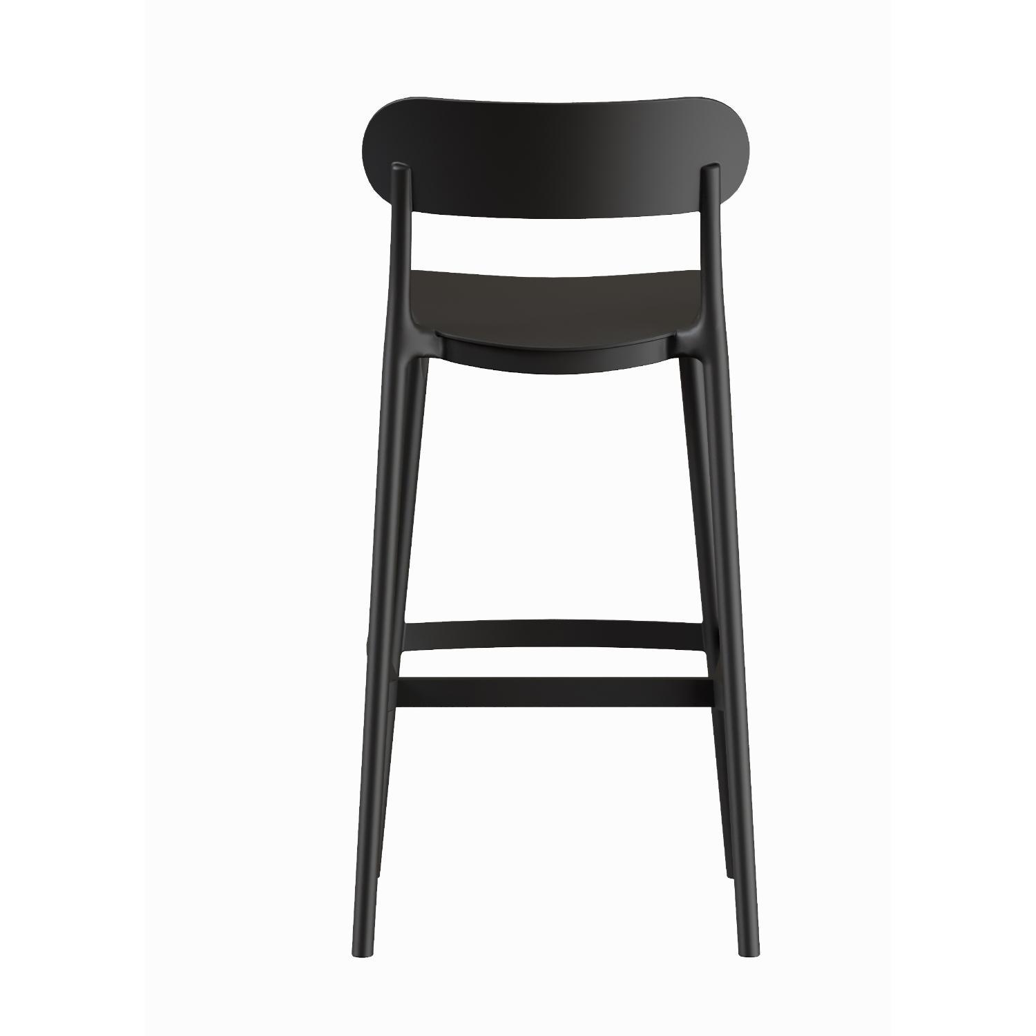 PISO TABURETE SILLA ALTA BAR COCINA NILS 75 CM NEGRA - 7