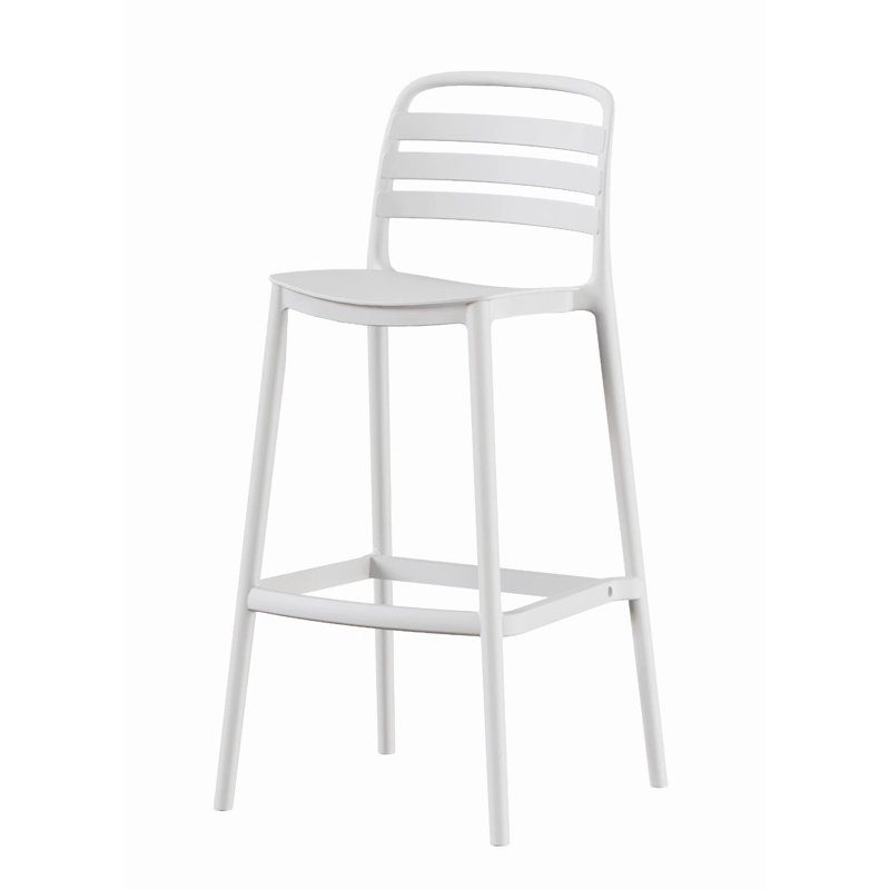 PISO TABURETE SILLA ALTA BAR COCINA RAGNAR 75CM BLANCA - 1