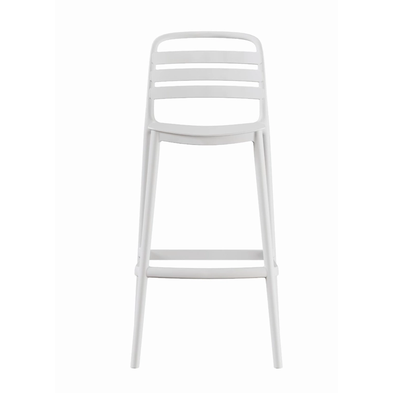 PISO TABURETE SILLA ALTA BAR COCINA RAGNAR 75CM BLANCA - 4