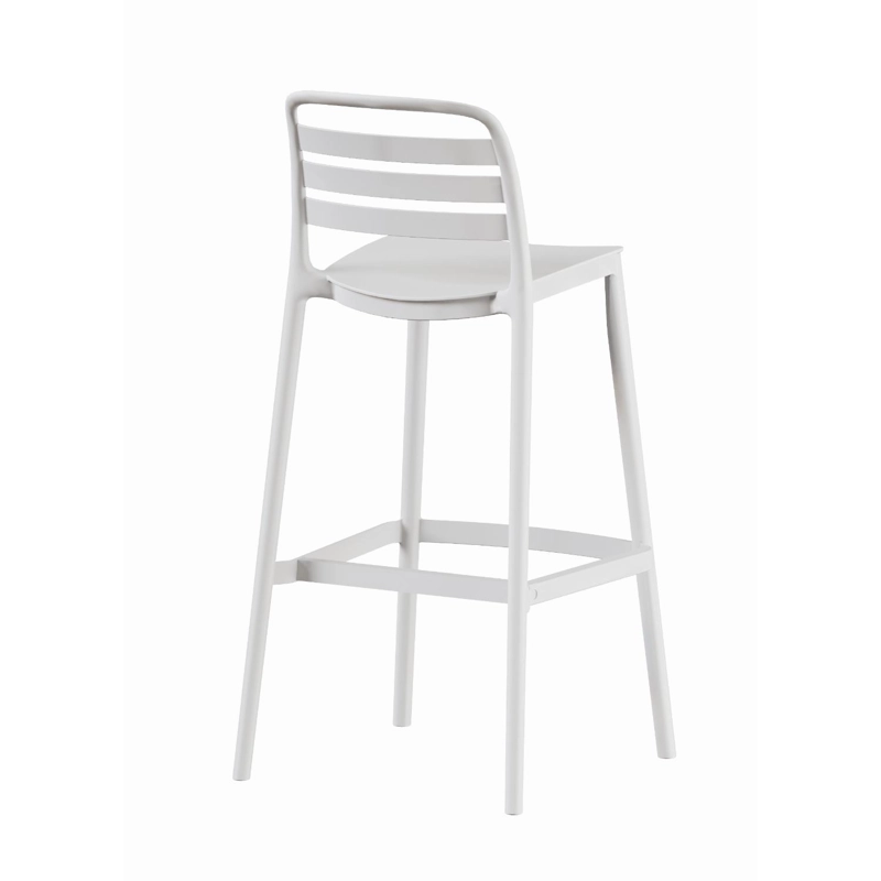 PISO TABURETE SILLA ALTA BAR COCINA RAGNAR 75CM BLANCA - 6