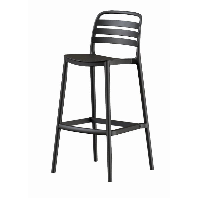 PISO TABURETE SILLA ALTA BAR COCINA RAGNAR 75CM NEGRA - 1
