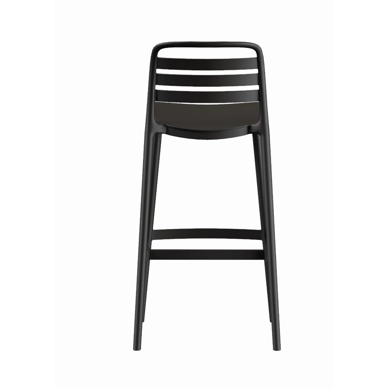 PISO TABURETE SILLA ALTA BAR COCINA RAGNAR 75CM NEGRA - 7