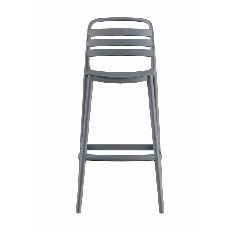 PISO TABURETE SILLA ALTA BAR COCINA RAGNAR 75CM GRIS OSCURO - 3