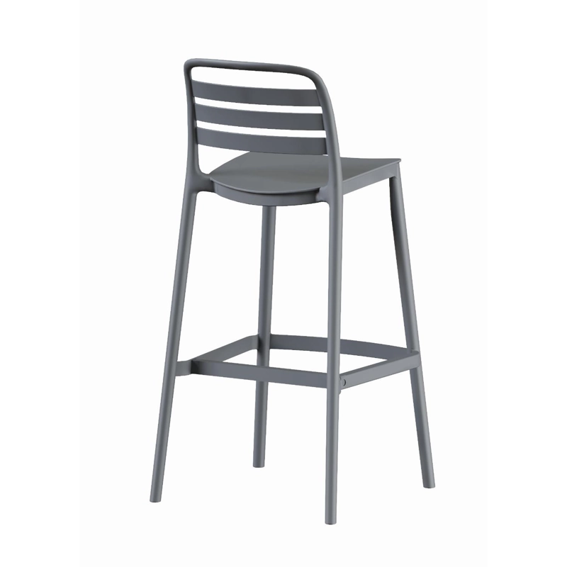 PISO TABURETE SILLA ALTA BAR COCINA RAGNAR 75CM GRIS OSCURO - 5