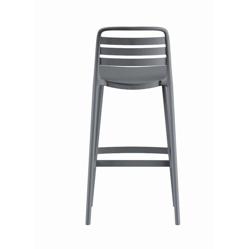 PISO TABURETE SILLA ALTA BAR COCINA RAGNAR 75CM GRIS OSCURO - 6