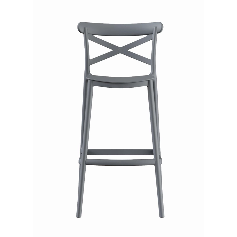 PISO TABURETE SILLA ALTA BAR COCINA DANESSA 75CM GRIS OSCURO - 4