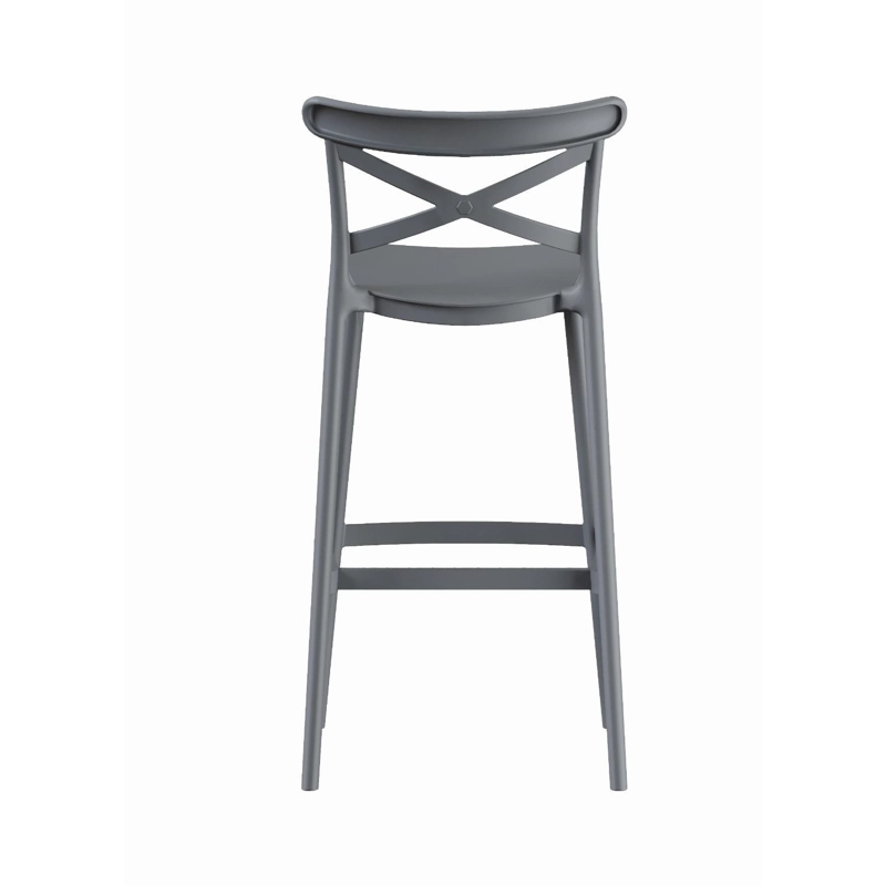 PISO TABURETE SILLA ALTA BAR COCINA DANESSA 75CM GRIS OSCURO - 7