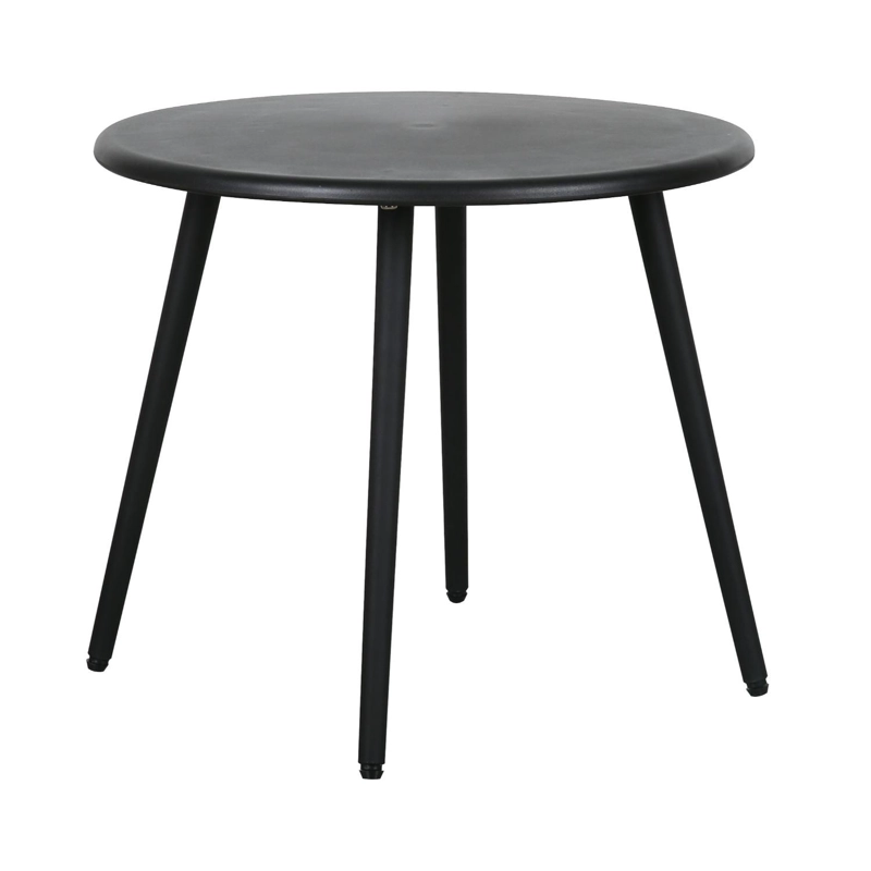 MESA DE CENTRO REDONDA NORDICA NEGRA 51X45 ESCANDINAVIA - 4