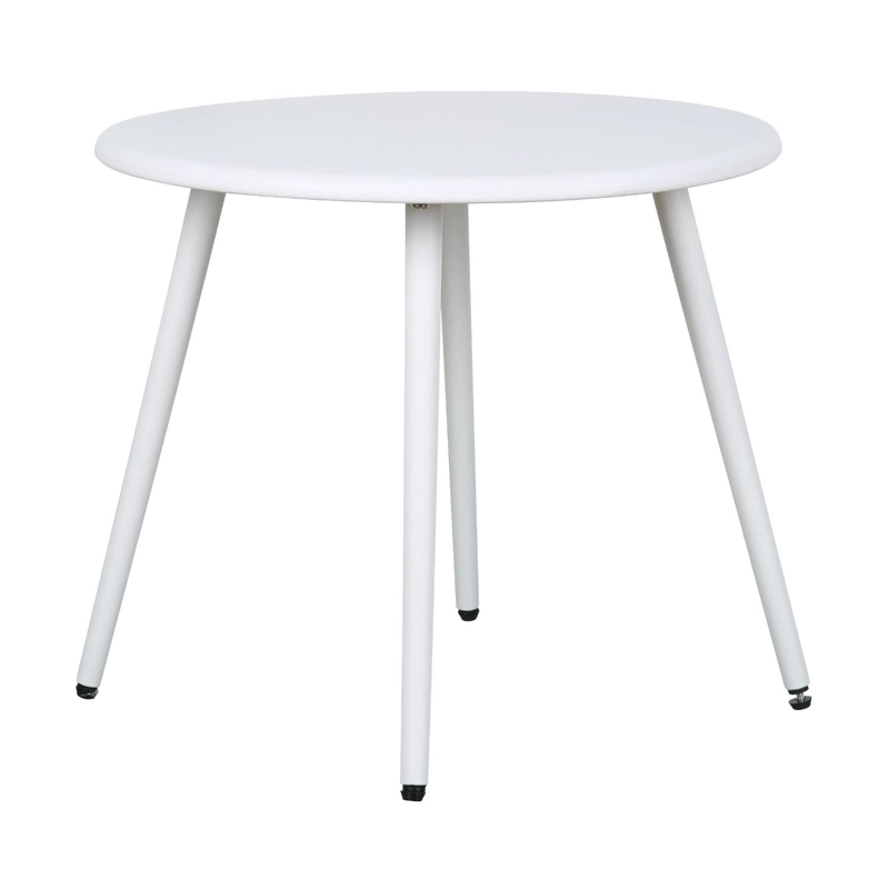 MESA DE CENTRO REDONDA NORDICA BLANCA 51X45 ESCANDINAVIA - 4